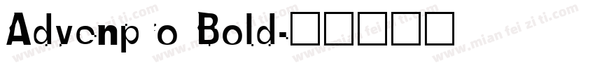 Advenpro Bold字体转换